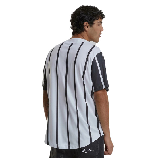 Karl Kani Ανδρικό κολεγιακό πουκάμισο Serif Striped Block Baseball Shirt
